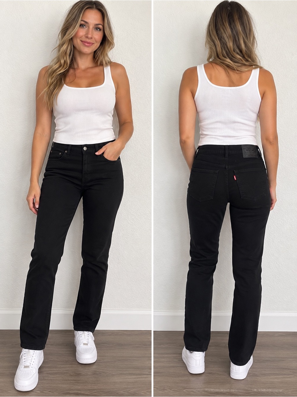 Levi’s 502 Regular Taper Black Jeans Women’s 16 Reg 28x28